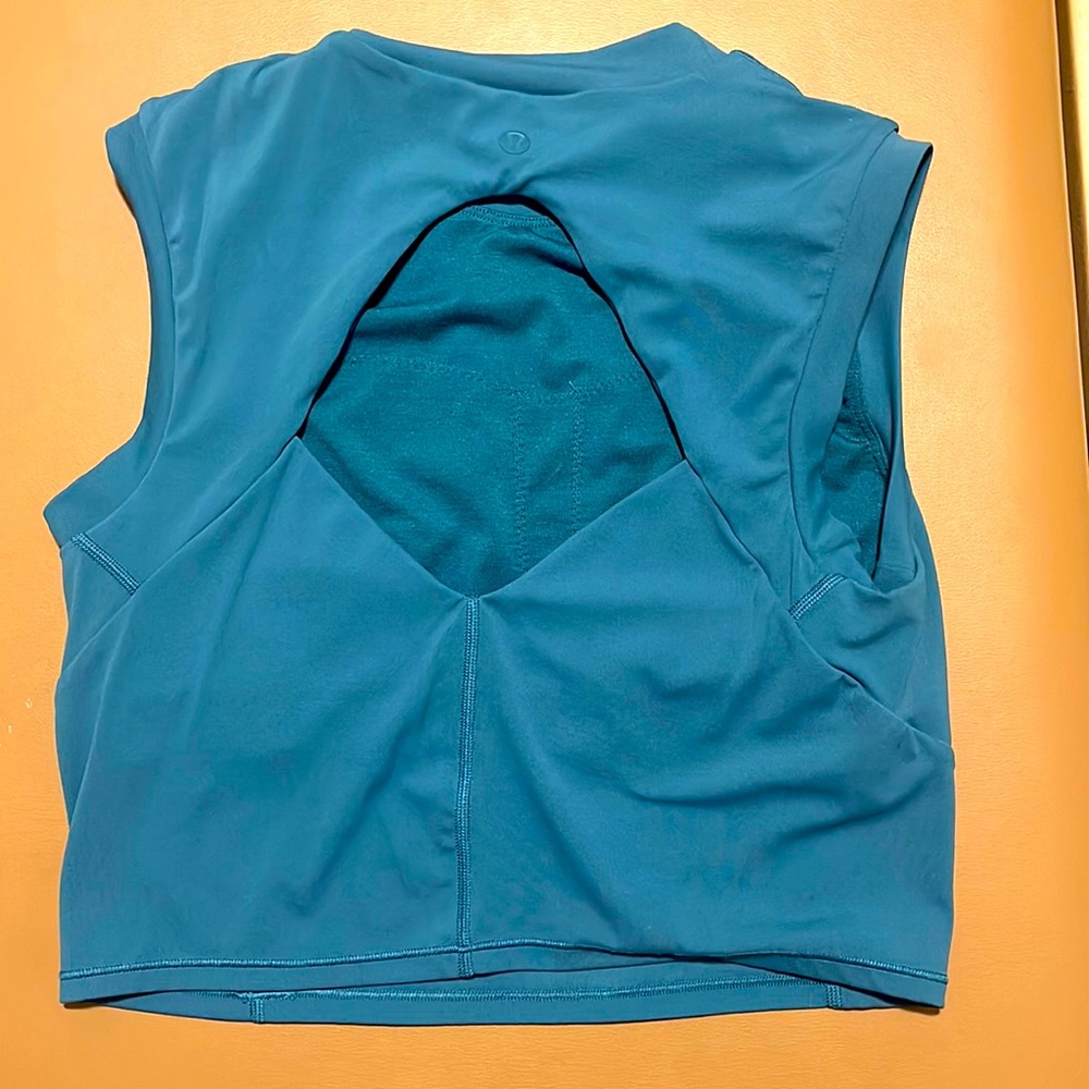 Teal lulu workout tank